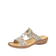 Klapki i japonki damskie - Rieker klapki damskie 608a0, Wielokolorowy Pebble Multi 93, 37 eu - miniaturka - grafika 1