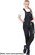 Spodnie sportowe damskie - R.E.I.S. OX-FIO-B - Spodnie ochronne ogrodniczki FIO, damskie - szaro-czarno-jasnoszary 36 - miniaturka - grafika 1