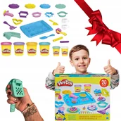 Masy plastyczne - CIASTOLINA MAGICZNA CUKIERNIA DUŻY ZESTAW XXL 6 TUB I 20 ELEMENTÓW HASBRO - miniaturka - grafika 1