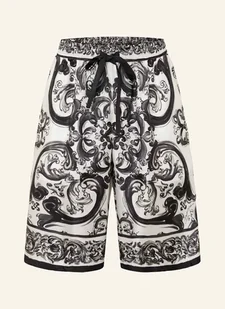 Dolce & Gabbana Jedwabne Szorty schwarz - Spodenki damskie - miniaturka - grafika 1