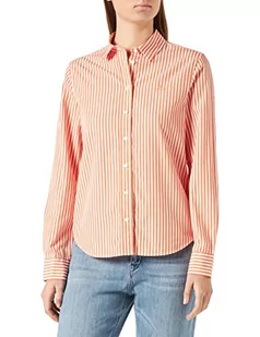 GANT Damska koszula REG Broadcloth w paski, APRICOT ORANGE, standardowa - Koszule damskie - miniaturka - grafika 1