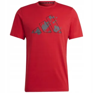 Koszulka męska adidas Train Essentials Seasonal Training Graphic czerwona I - Koszulki męskie - miniaturka - grafika 1