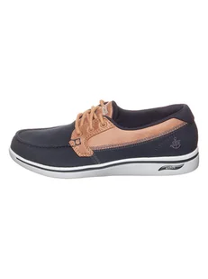 Skechers Sneakersy "Arch Fit Upift - Cruise'n By" w kolorze granatowo-jasnobrązowym - Trampki damskie - miniaturka - grafika 1
