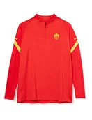 Koszulki męskie - Nike Męski T-shirt Roma M Nk Dry Strk Dril Top Long Sleeved czerwony University Red/University Gold/(University Gold) (No Spons-plyr) m - miniaturka - grafika 1