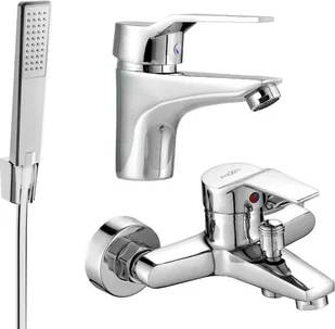 Mexen Caro R72 zestaw wannowy, chrom - 746603R72-00 - Zestawy baterii łazienkowych - miniaturka - grafika 1