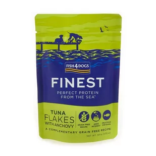 Fish4Dogs Mokra Finest Flakes Tuna 100G - Mokra karma dla psów - miniaturka - grafika 1