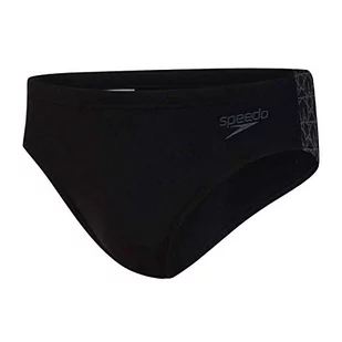 Speedo męski splot typu Boomstar 7 cm Brief Speedo Black/Oxid Grey 26 - Kąpielówki męskie - miniaturka - grafika 1