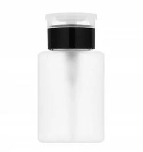 Dozownik Z Pompką Na Płyny 150ml Buteleczka Czarna - Zestawy do manicure i pedicure - miniaturka - grafika 1