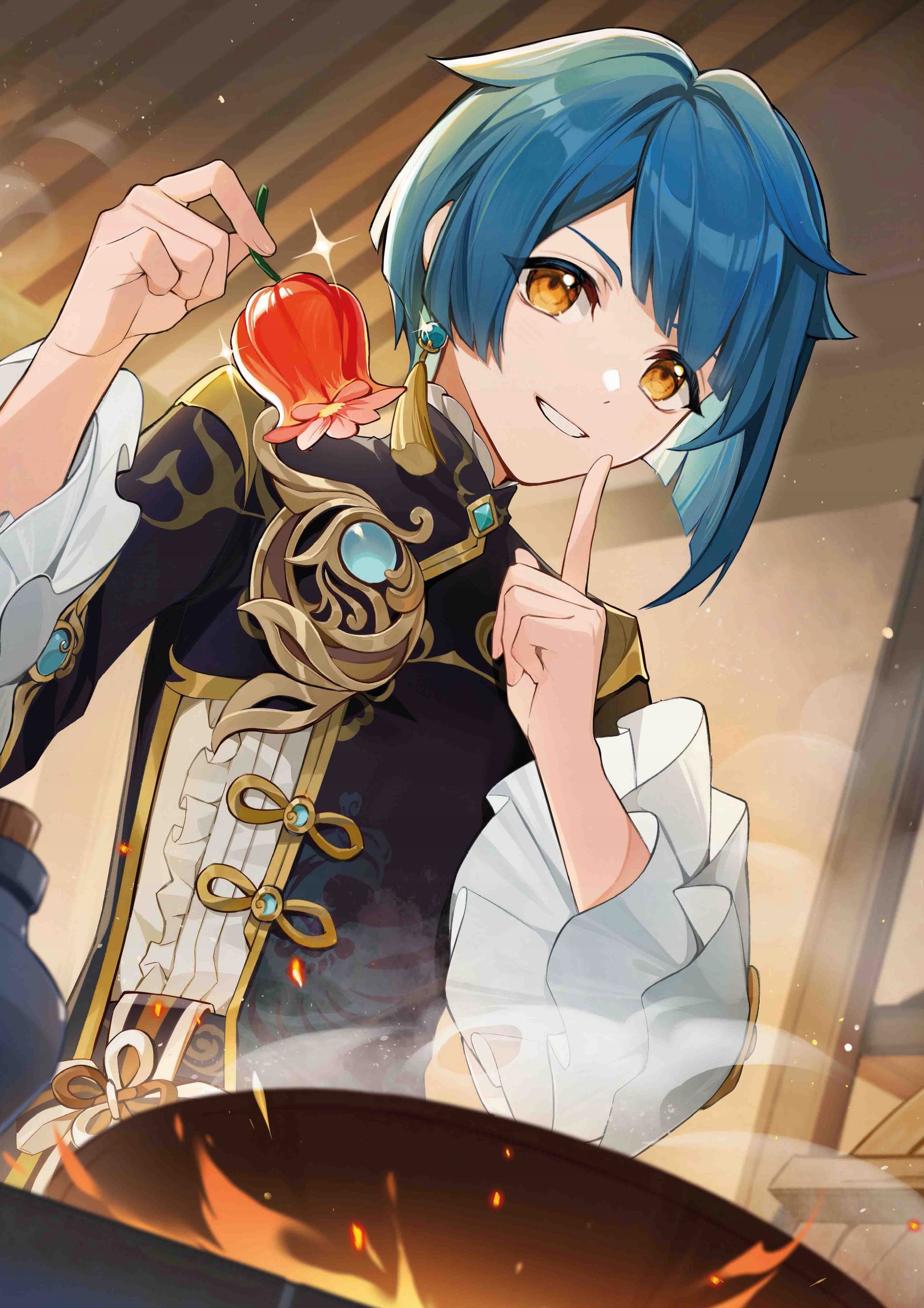 Plakat A3 Genshin Impact Anime Gra Xingqiu