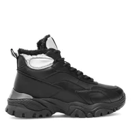 Buty dla dziewczynek - Trzewiki DeeZee TS5227K-12 Czarny - miniaturka - grafika 1