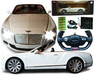 Autko Zdalnie Sterowane Kabriolet BENTLEY Continental GT Rastar Samochód Auto Na Pilot 2,4GHz RC 1:12 - Zabawki zdalnie sterowane - miniaturka - grafika 1