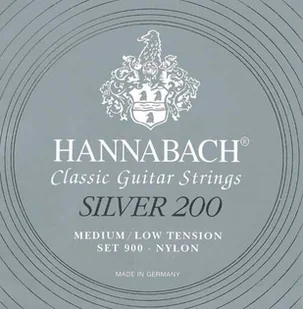 Hannabach 652653 Klassikgitarrensaiten Serie 900 Medium / Low Tension Silver 200 - G3 652653 - Struny gitarowe  - miniaturka - grafika 1