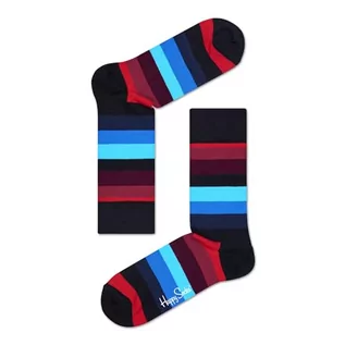 Skarpetki męskie - Happy Socks kolorowe i zabawne skarpetki Stripe Sock Rozmiar 41-46 - grafika 1