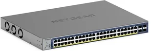 NETGEAR Smart GS752TXUP - V3 - Switch - L3 Lite - Smart - 48 x 10/100/1000 PoE++ + 4 x 10 Gigabit SFP+ - Desktop, an Rack montierbar - PoE++ GS752TXUP-300EUS - Switche - miniaturka - grafika 1