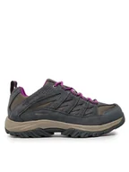 Buty trekkingowe damskie - Columbia Trekkingi Crestwood Waterproof 1765411005 Czarny - miniaturka - grafika 1