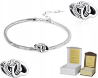 Bransoletki - Bransoletka SREBRO 18-22cm do CHARMS + BC26 - miniaturka - grafika 1