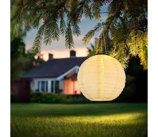 Globo 339700S - LED Solarna lampa wisząca LED/0,5W/3V IP44 beżowa - Lampy ogrodowe - miniaturka - grafika 1