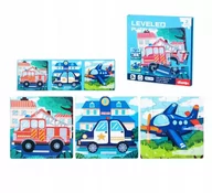 Zabawki interaktywne dla dzieci - Magnetyczne Klocki , Puzzle Montessori - Transport poz.2 - miniaturka - grafika 1