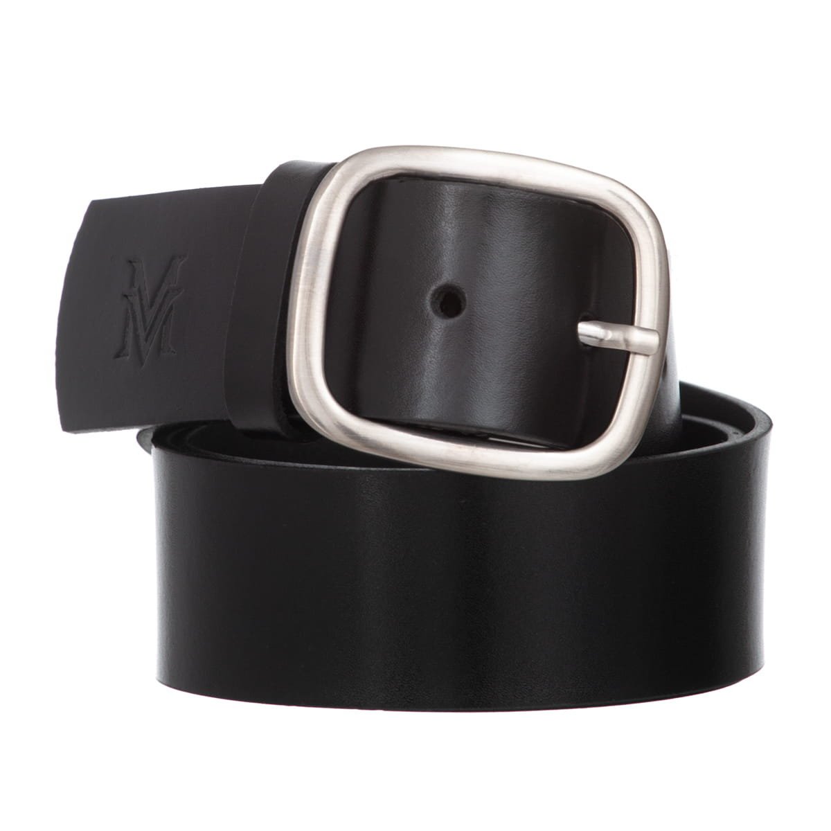 Klasyczny Pasek Damski VerMari Skórzany Czarny 4 cm