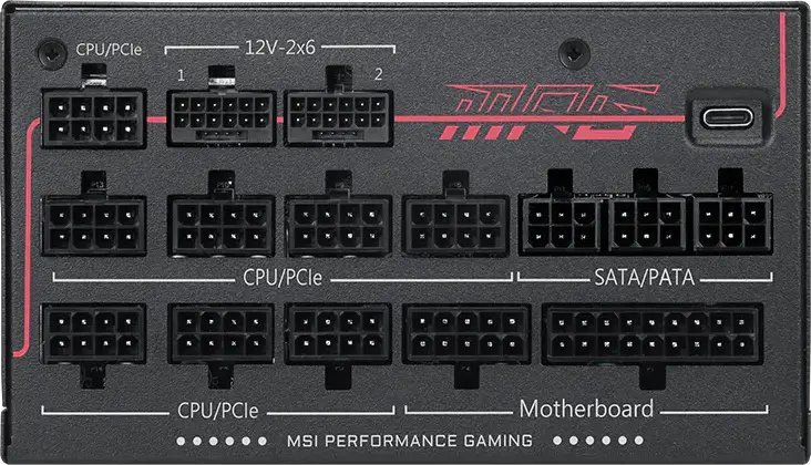 Zasilacz MSI MSI MPG Ai1300TS PCIE5 moduł zasilaczy 1300 W 24-pin ATX ATX Czarny