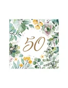 Długopisy - SERWETKI FLORAL FRAME 50 33X33 CM 20 SZTUK POL-MAK - miniaturka - grafika 1