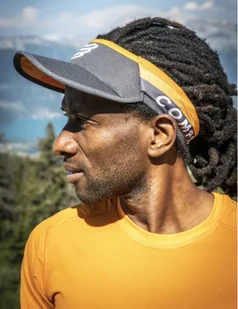 COMPRESSPORT Daszek biegowy ULTRALIGHT VISOR V2 magent/ autumn glory - Czapki i chusty sportowe damskie - miniaturka - grafika 5