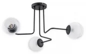 Lampy sufitowe - Lemir Pinox żyrandol 3 pł. / czarny matowy O3083 W3 CZA O3083 W3 CZA - miniaturka - grafika 1