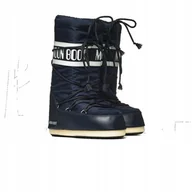Śniegowce damskie - Buty Męskie Zimowe Śniegowce Moon Boot Nylon Navy - miniaturka - grafika 1