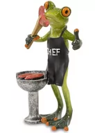 Figurki dekoracyjne - Pigmejka Figurka Żaba PIGMEJKA, zielona, 16,5x9,5x7 cm - miniaturka - grafika 1