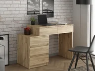 Biurka - Biurko szkolne z szufladami Gamma T1 do pokoju młodzieżowego dąb craft - miniaturka - grafika 1