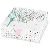 Etykiety samoprzylepne i bloki etykiet - Peter Pauper Press Karteczki zdobione Sercowe Drzewo - miniaturka - grafika 1