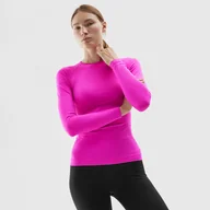 Koszulki sportowe damskie - Damski longsleeve termoaktywny 4F 4FRAW23USEAF132-20S - różowy - miniaturka - grafika 1