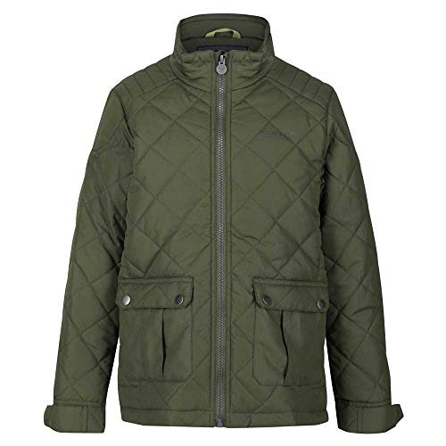 Regatta Dziecięca Zion' pikowana w pełni wyściełana kurtka izolowana z tylnymi otworami wentylacyjnymi, wyścigowa zielona, 3XL