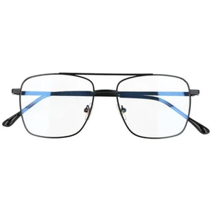 Okulary pilotki zerówki filtr Blue Light do komputera 2560-4 - Okulary korekcyjne, oprawki, szkła - miniaturka - grafika 1