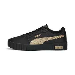 Trampki damskie - PUMA Damskie trampki Carina 2.0 Space Metallics, czarne złoto, rozmiar 38 - grafika 1