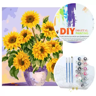 Malowanie po numerach W6237 Słoneczniki - Malowanie po numerach Malowanie po numerach W6237 Słoneczniki - Malowanie po numerach - miniaturka - grafika 1