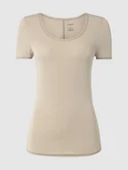 Koszulki i topy damskie - T-shirt o kroju personal fit z mieszanki bawełny i elastanu - miniaturka - grafika 1