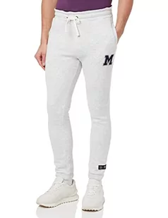 Mexx Męskie spodnie dresowe z małym nadrukiem, Off White Melee, XL - Spodenki męskie - miniaturka - grafika 1