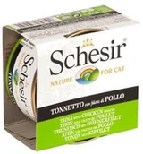Mokra karma dla kotów - Schesir Tuńczyk z filetami z kurczaka w galaretce 85g 01064012 - miniaturka - grafika 1