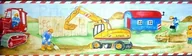 Tapety - Koparka Koparki Auta Tapeta Pasek Ozdobny Border - miniaturka - grafika 1