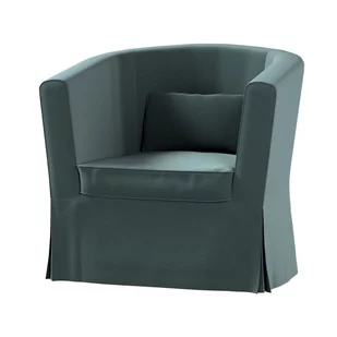 Pokrowiec na fotel Ektorp, DEKORIA, Tullsta, zgaszony szmaragd, 79x69x78 cm - Pokrowce na meble - miniaturka - grafika 1