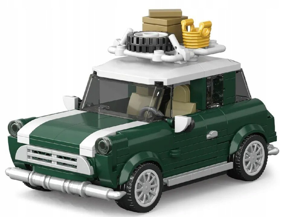 KLOCKI DO BUDOWANIA SAMOCHODU MINI COOPER ZESTAW KONSTRUKCYJNY