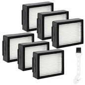 Filtry do odkurzaczy - Filters Replacement for iRobot Roomba E I & J Series i7 i7+/plus i3 i3+ i4 i4+ i5 i5+ i6 i6+ i8 i8+ E5 E6 E7 Vacuum Cleaner Parts, 6 Pack High Efficiency Filters + 1 Cleaning Brush - miniaturka - grafika 1