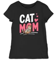 Koszulki i topy damskie - Koszulka damska cat mom czarna S - miniaturka - grafika 1