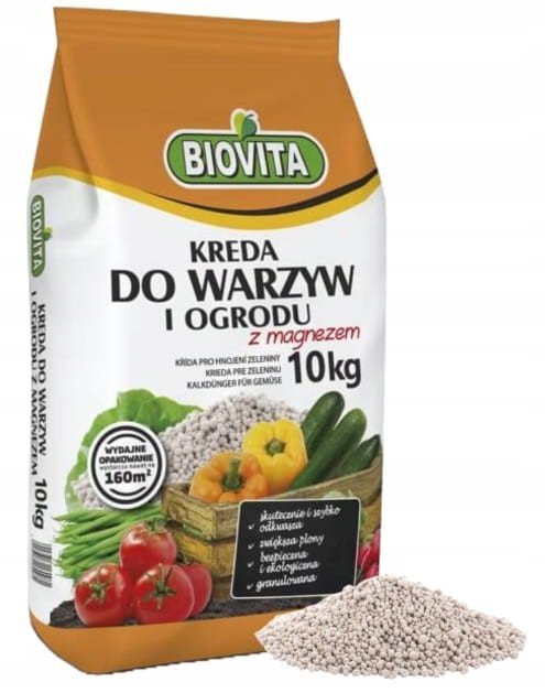 BIOVITA Kreda do warzyw i ogrodu 10 kg Nawóz wapniowy z magnezem