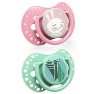 Smoczki uspokajające - Canpol babies LOVI Sm. usp. silikonowy dynamiczny 3-6 m-cy (2 szt) Follow the rabbit - 5901691803213 - miniaturka - grafika 1