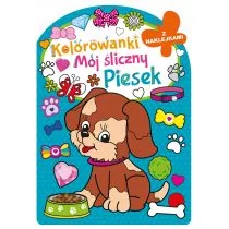 Wydawnictwo Wilga Mój śłiczny piesek. Kokolorwanka z naklejkami - Kolorowanki, wyklejanki - miniaturka - grafika 1