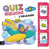Aksjomat Quiz malucha z naklejkami od 4 lat praca zbiorowa - Edukacja przedszkolna - miniaturka - grafika 1