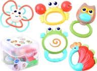 Grzechotki dla dzieci - HOLA Grzechotka Grzechotki 5szt zwierzątka ZA3679 - miniaturka - grafika 1