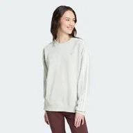 Bluzy sportowe damskie - Essentials 3-Stripes Sweatshirt - miniaturka - grafika 1